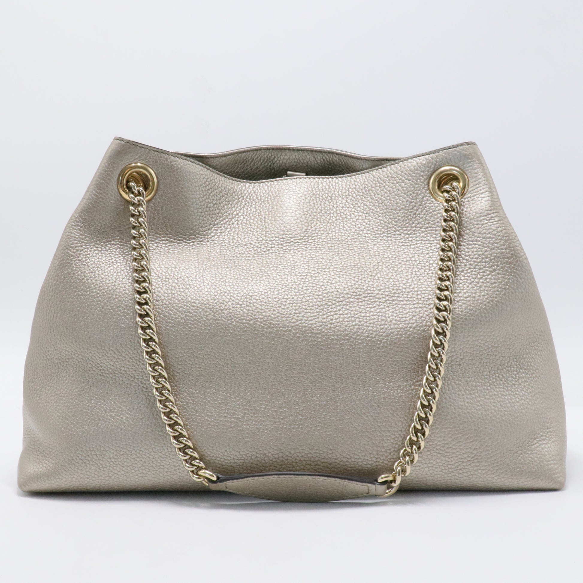 Soho Chain Strap Shoulder Bag Leather Medium