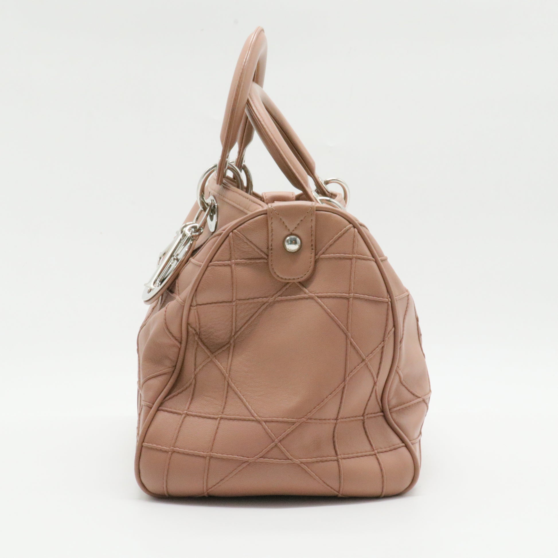 Granville Polochon Handbag Cannage Quilt Leather Medium