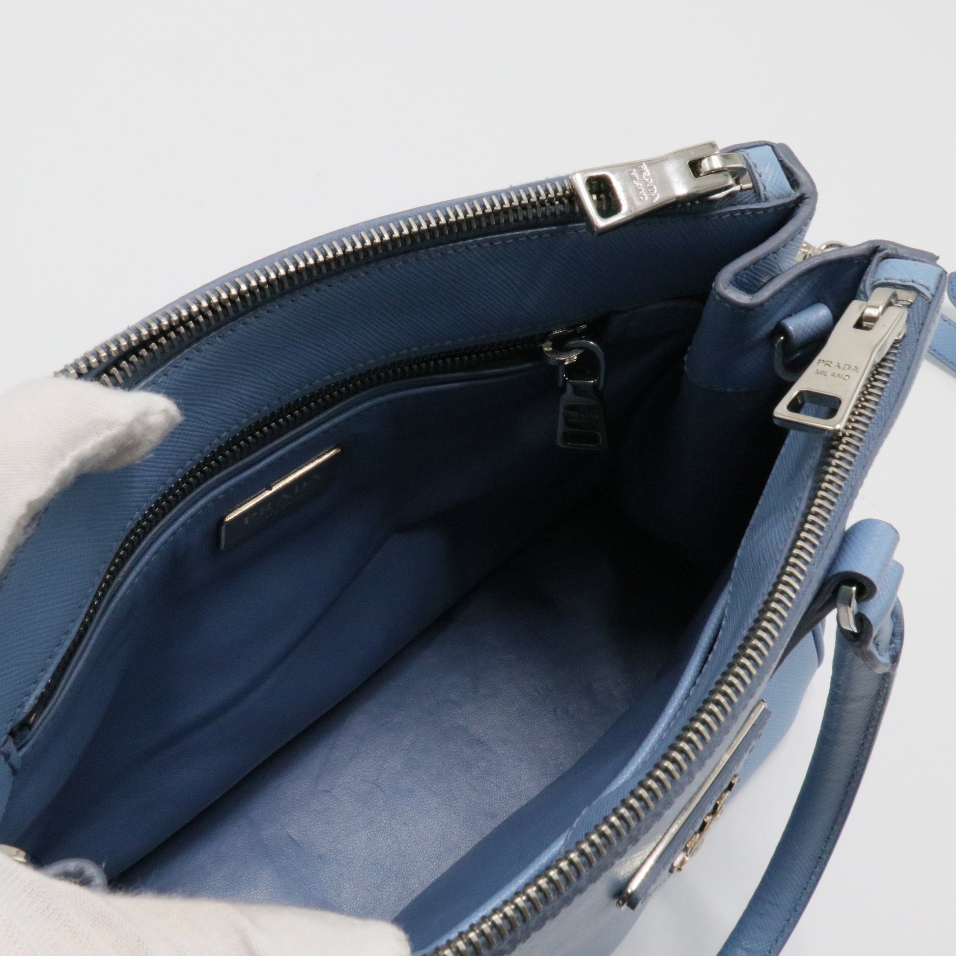 Medium Saffiano Lux Galleria Double Zip Tote