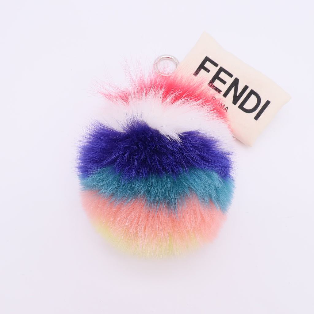 Fendi rainbow pom-pom bag charm W23039