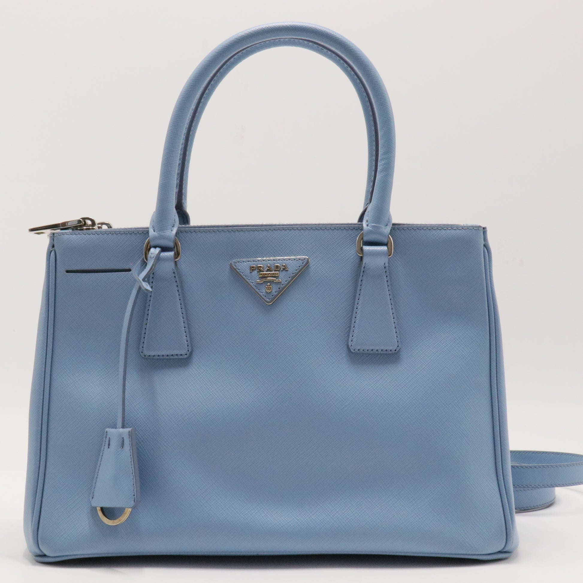 Medium Saffiano Lux Galleria Double Zip Tote