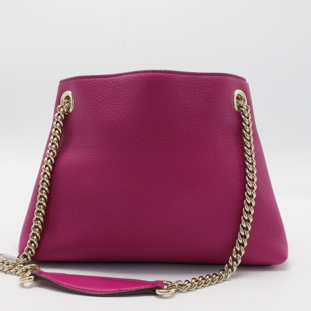 Soho Chain Strap Shoulder Bag Leather Mini