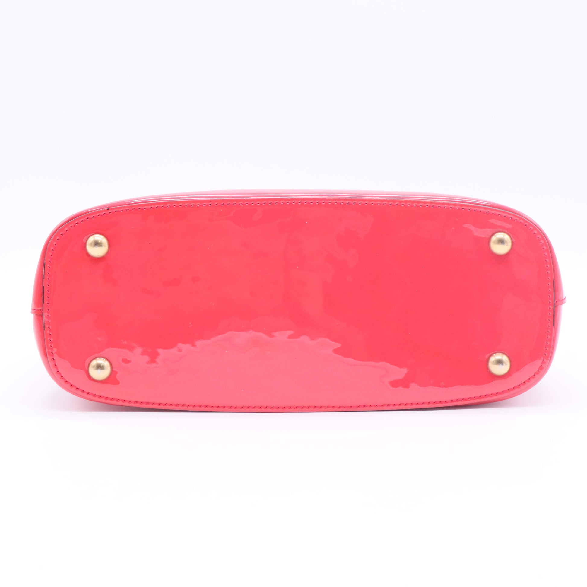 Gucci Bright Patent Leather Tote Bag Red Twins