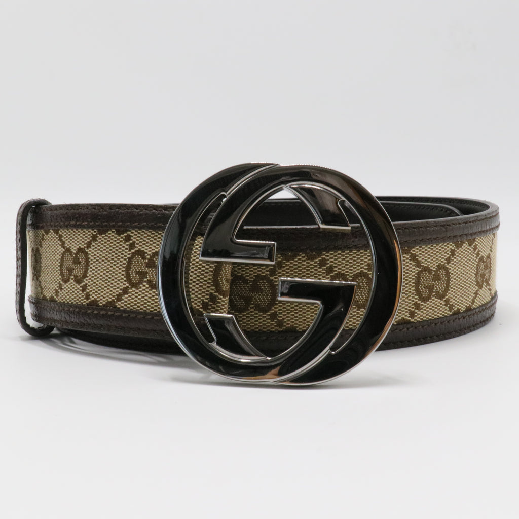 Gucci Interlocking G Belt Brown Leather