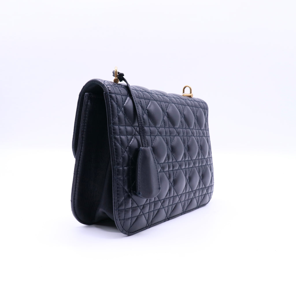 Christian Dior Dioraddict Flap Bag Cannage Quilt Lambskin Medium twins LDJ4076