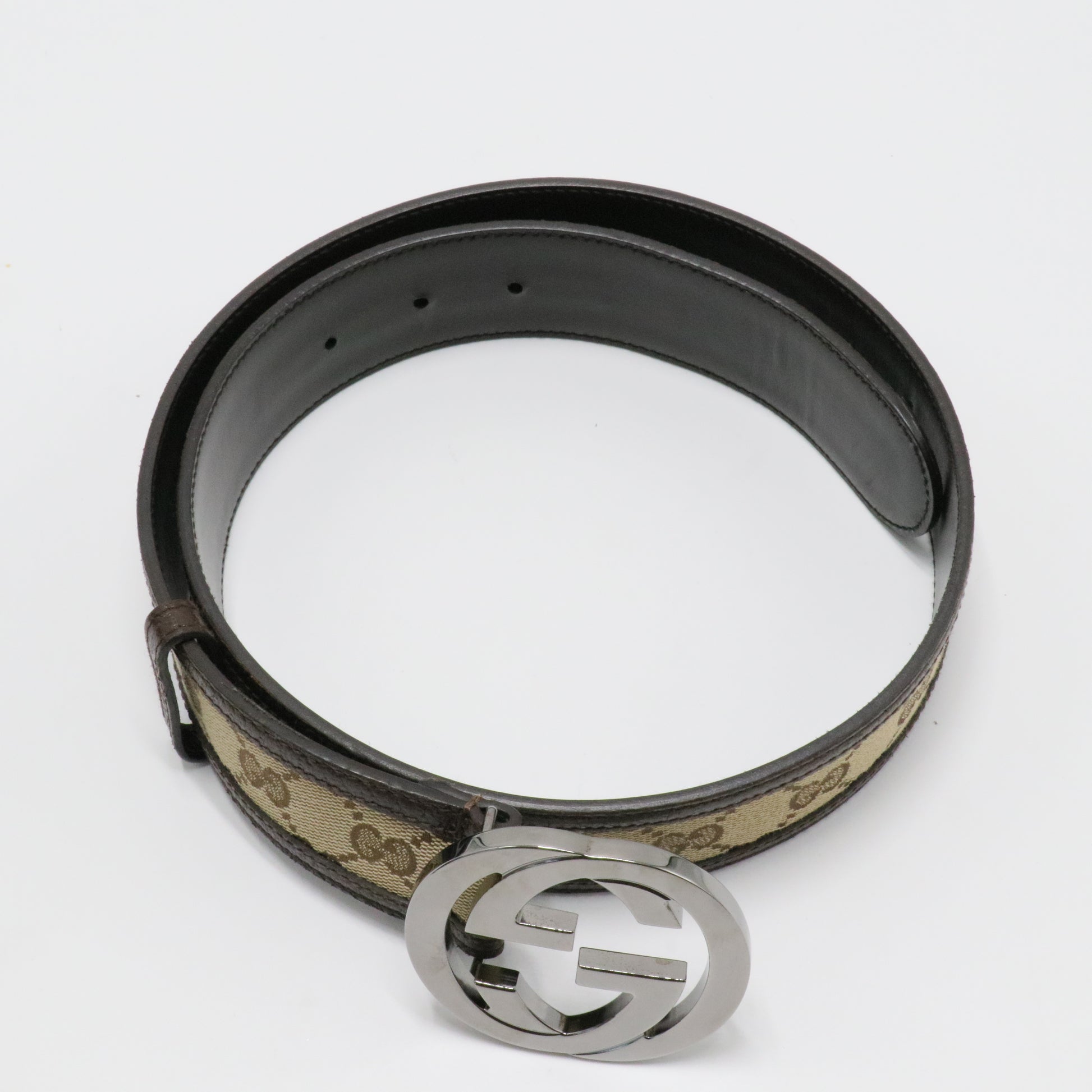 Gucci Interlocking G Belt Brown Leather