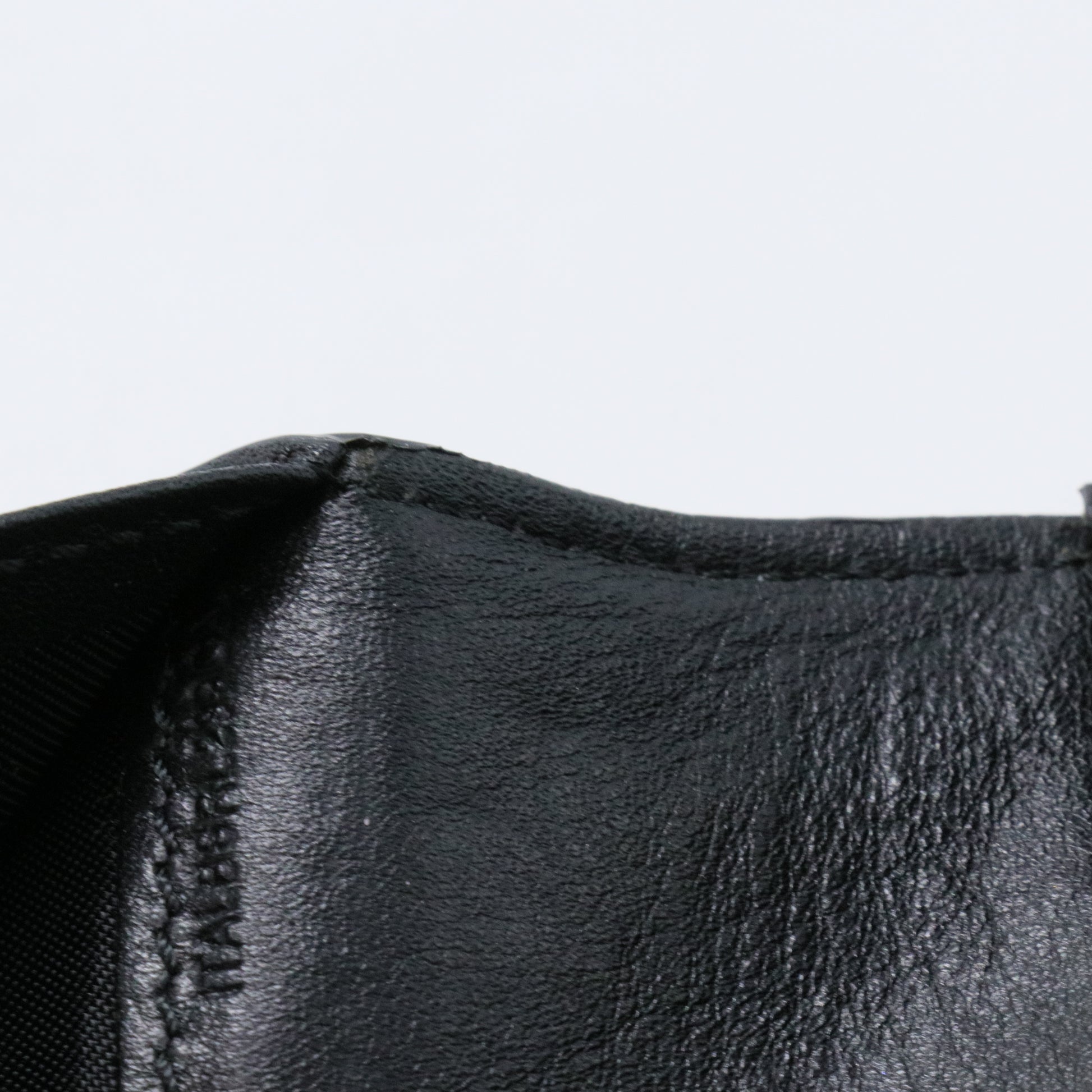 Porter Continental Wallet Leather and House Check Canvas Long