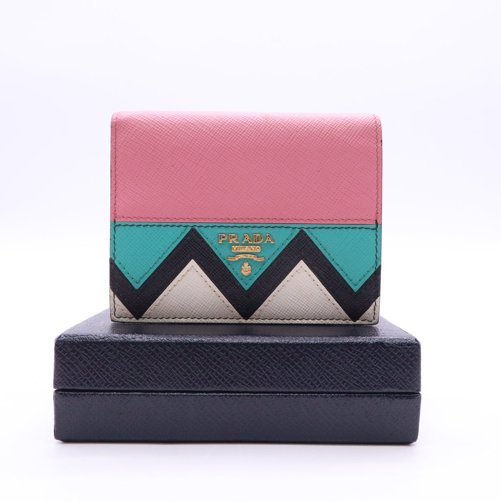 chevron-pattern Wallet Twins LDJ3528