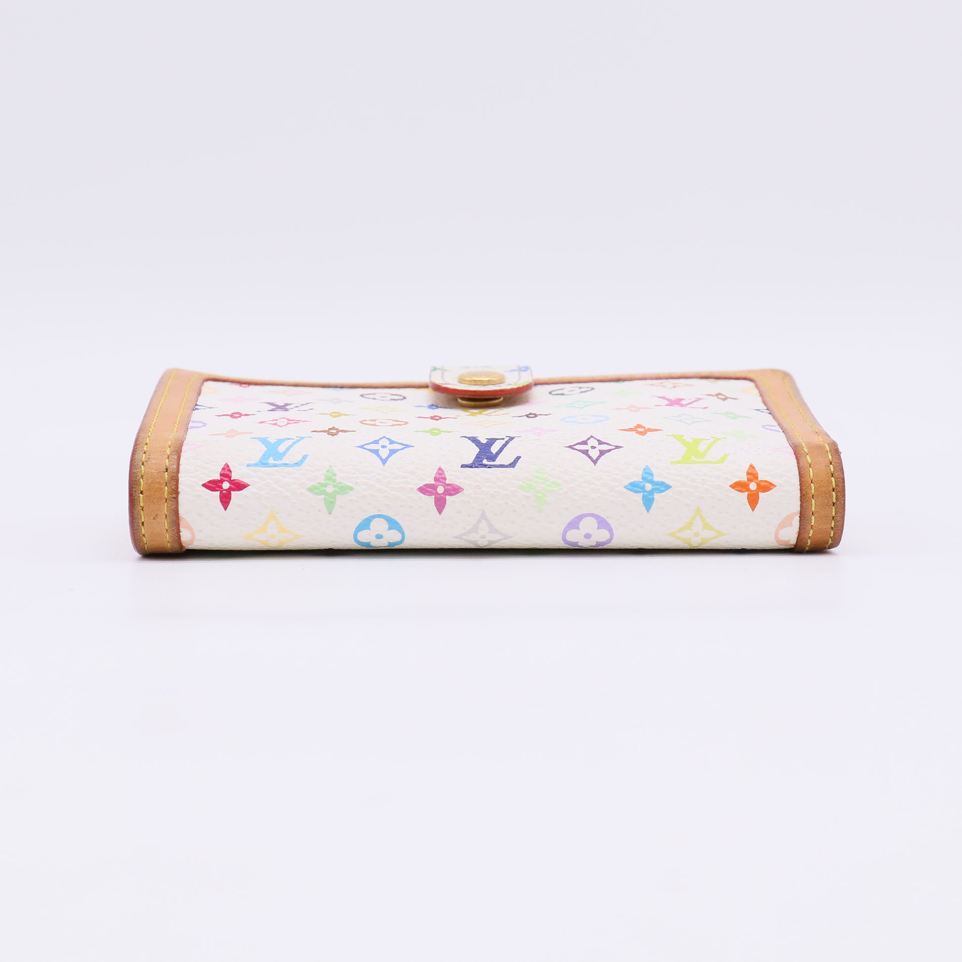 Louis Vuitton Monogram Multicolore Portefeuille Viennois Wallet in White W22383