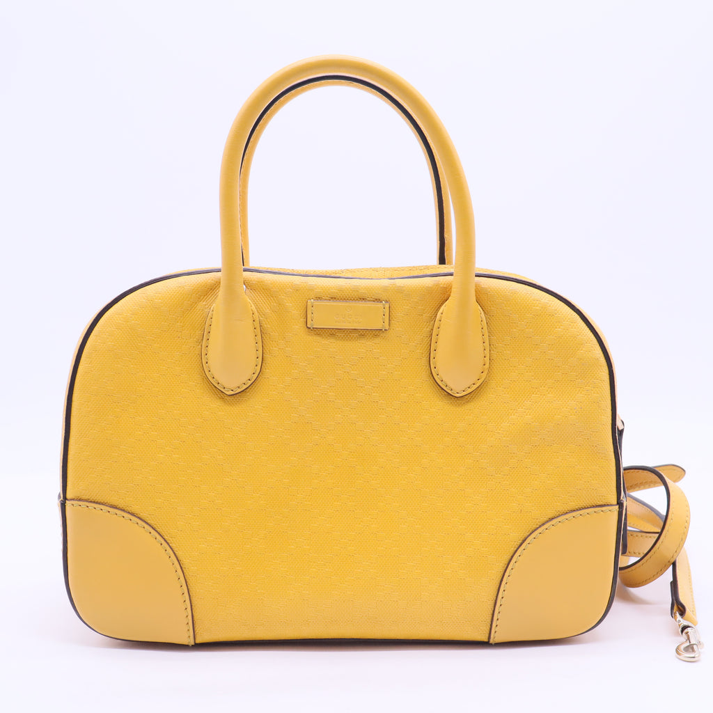 Bright Convertible Boston Bag Diamante Leather Small B12411