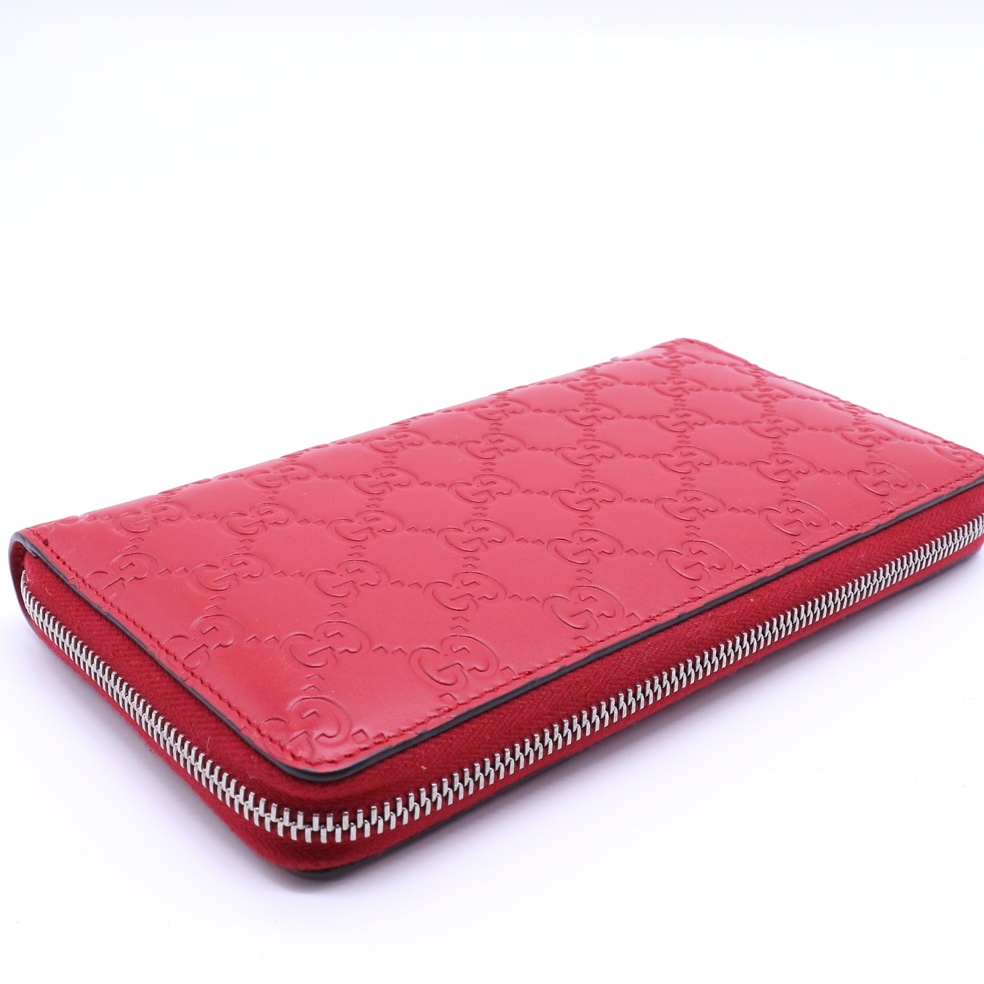 Gucci Microguccissima Soft Margaux Zip Around Wallet twins W21361