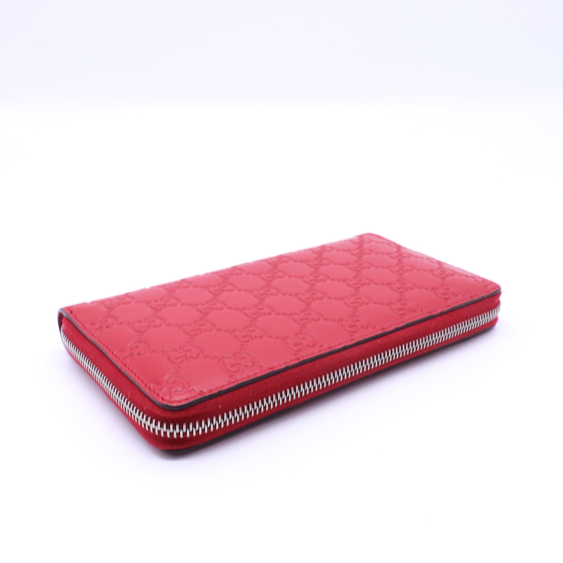 Gucci Microguccissima Soft Margaux Zip Around Wallet twins W21361