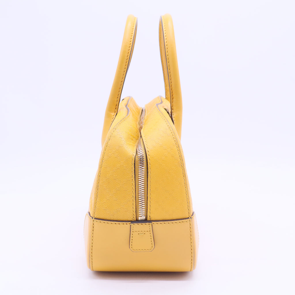 Bright Convertible Boston Bag Diamante Leather Small B12411