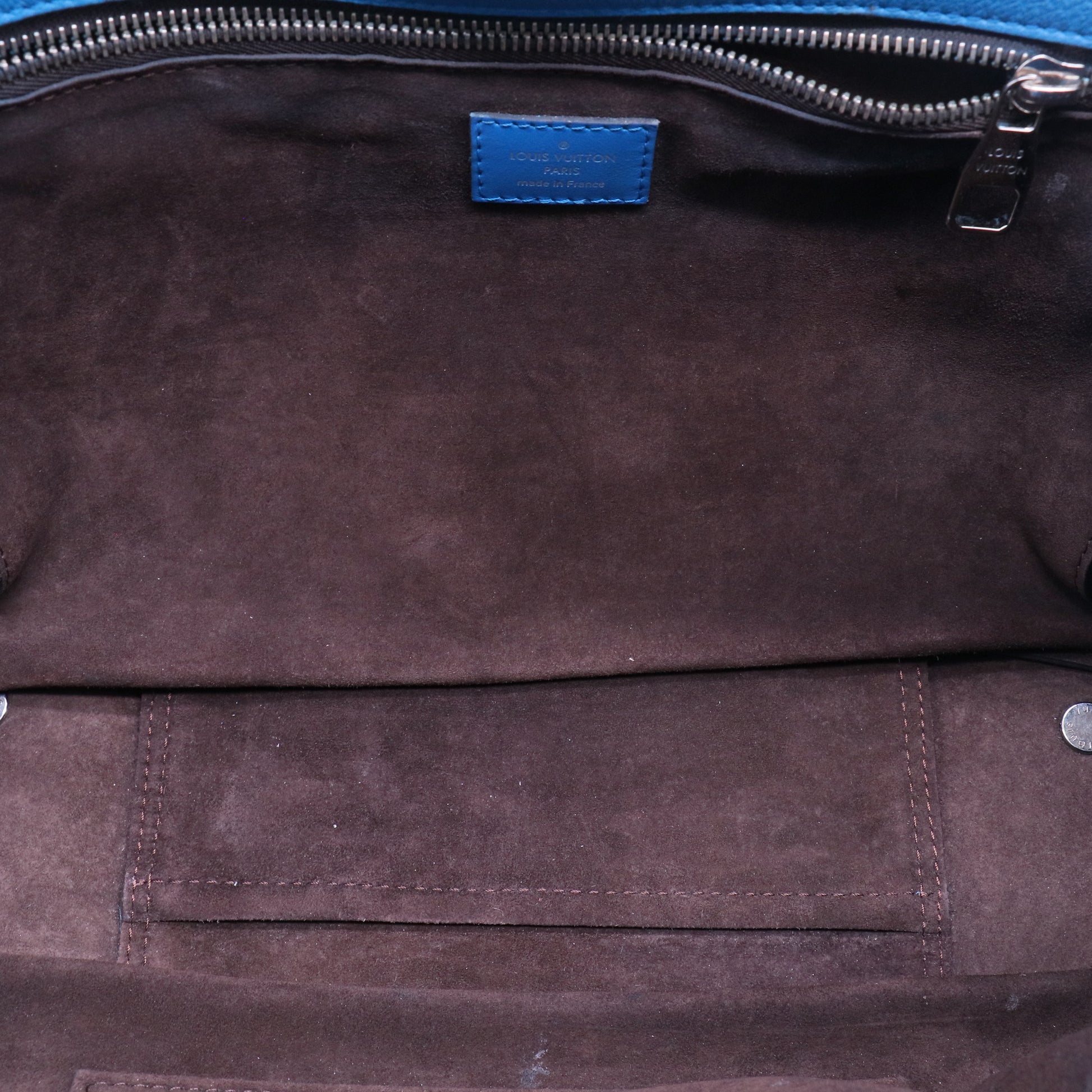 Tote W PM Monogram Velours Blue Lagoon B20012