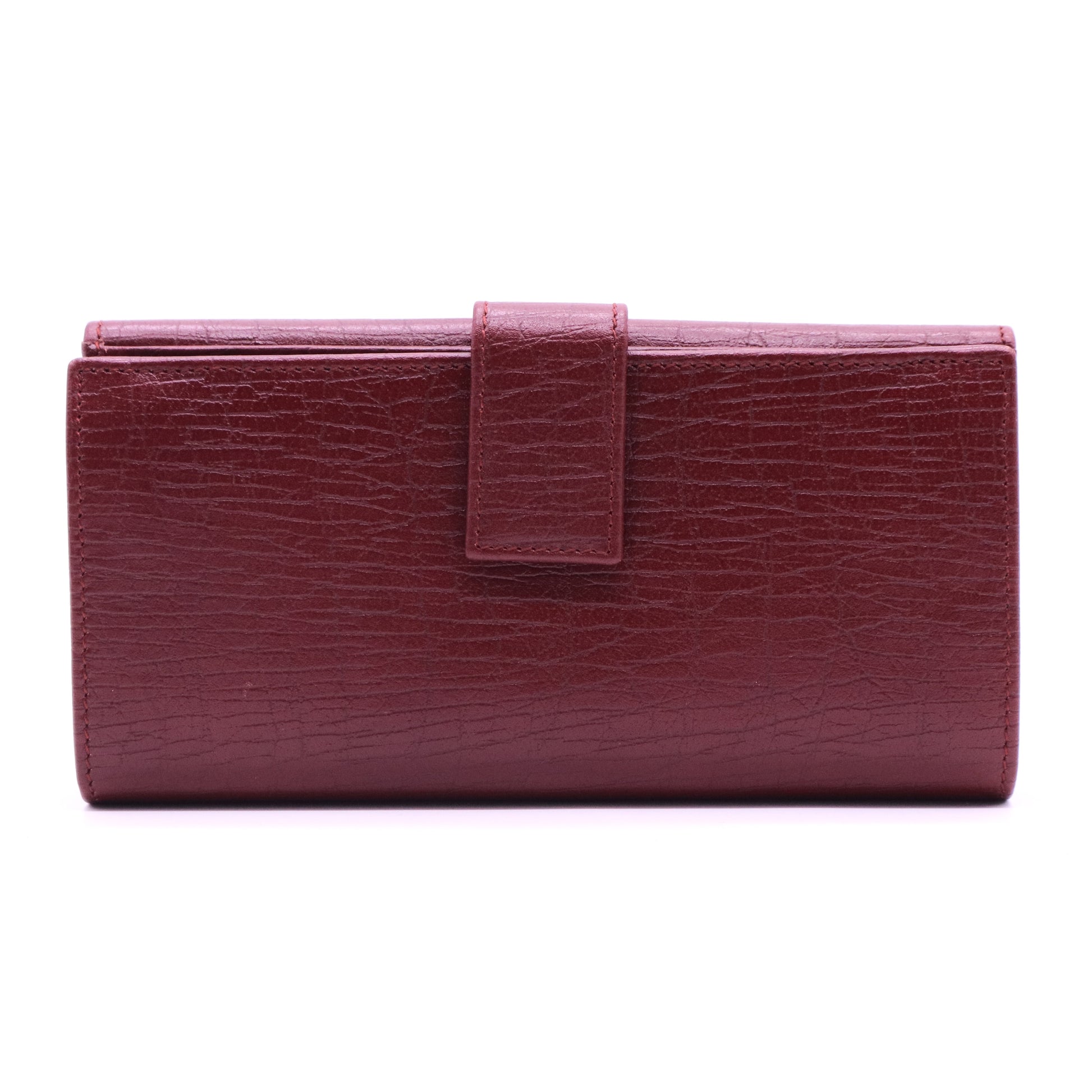 Coral Leather Steel Hardware Horse Bit Portemonnaie Wallets Purse