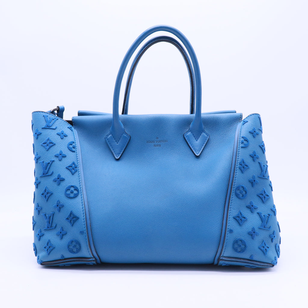 Tote W PM Monogram Velours Blue Lagoon B20012