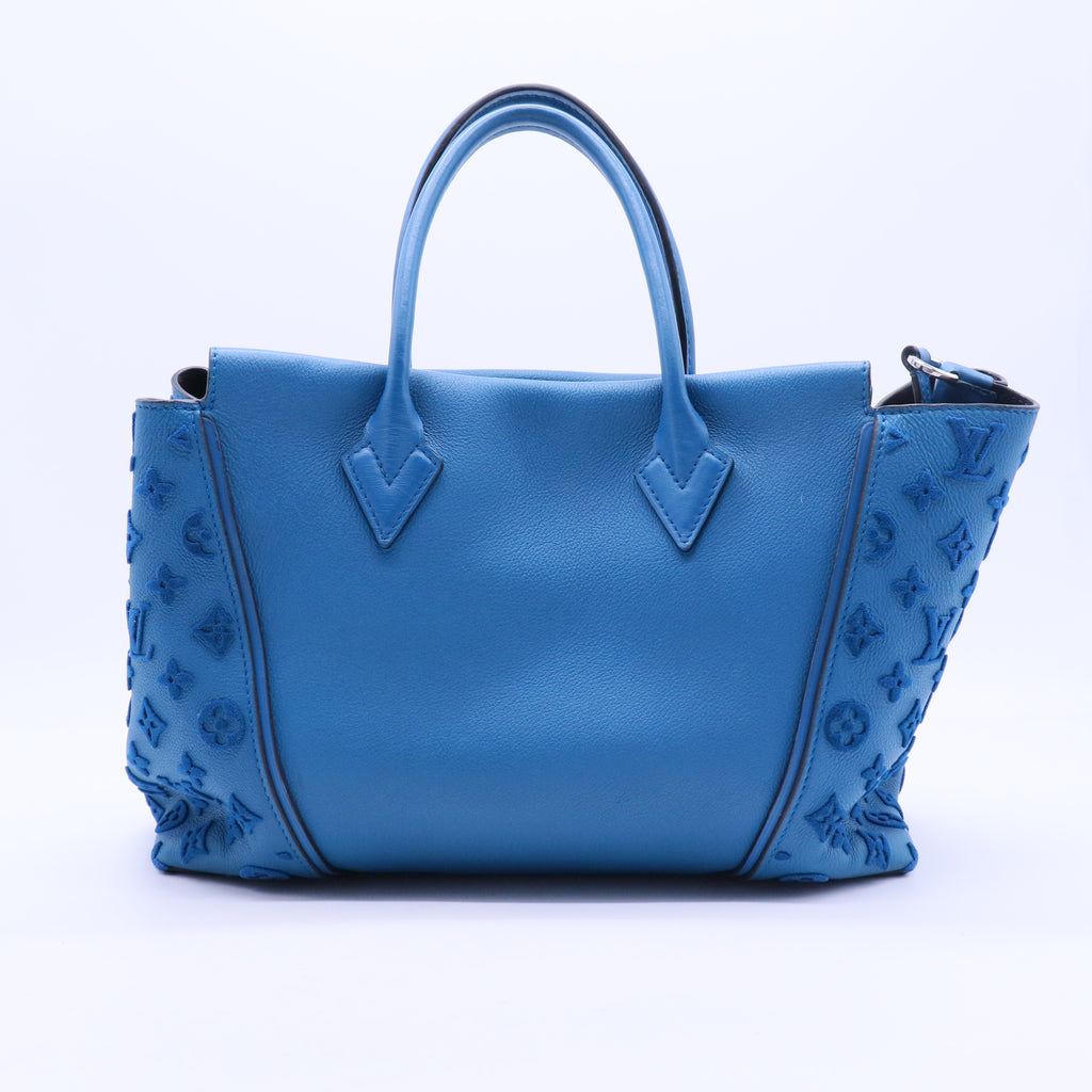 Tote W PM Monogram Velours Blue Lagoon B20012