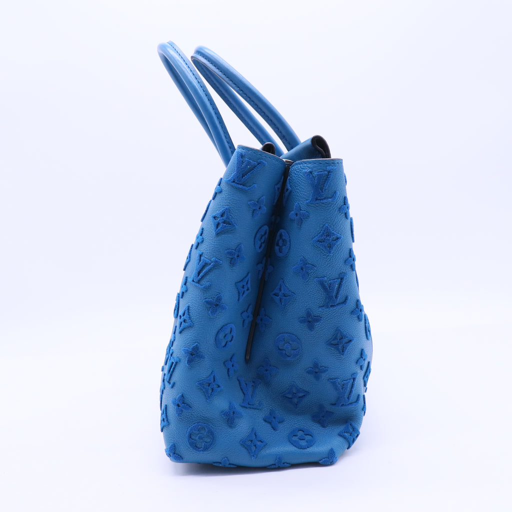 Tote W PM Monogram Velours Blue Lagoon B20012