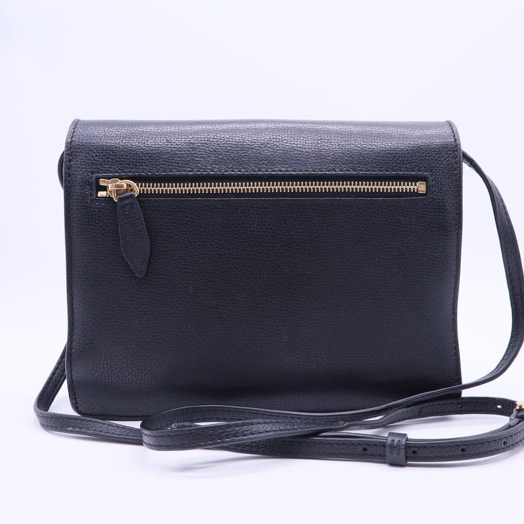 Derby Calfskin Vintage Check Small Macken Crossbody Bag Black B12188