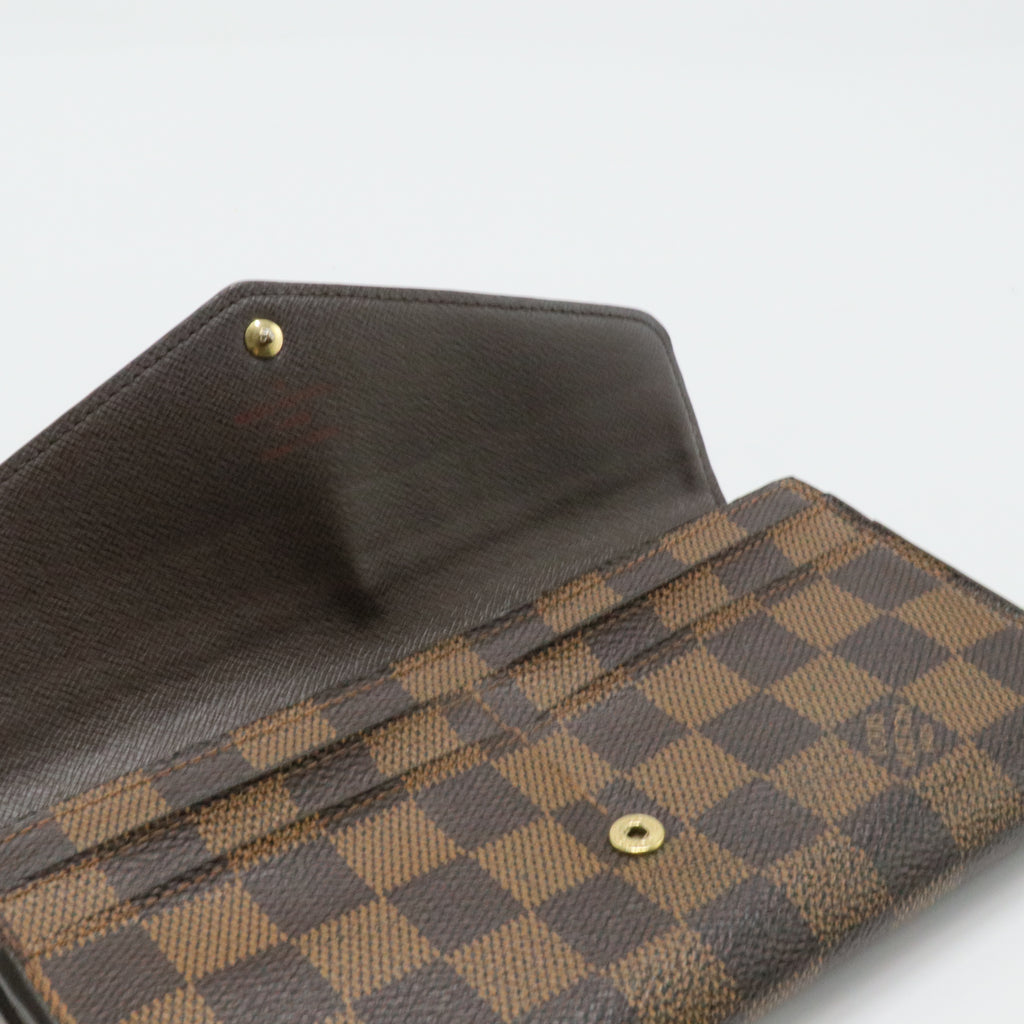 Damier Ebene Canvas Sarah Wallet