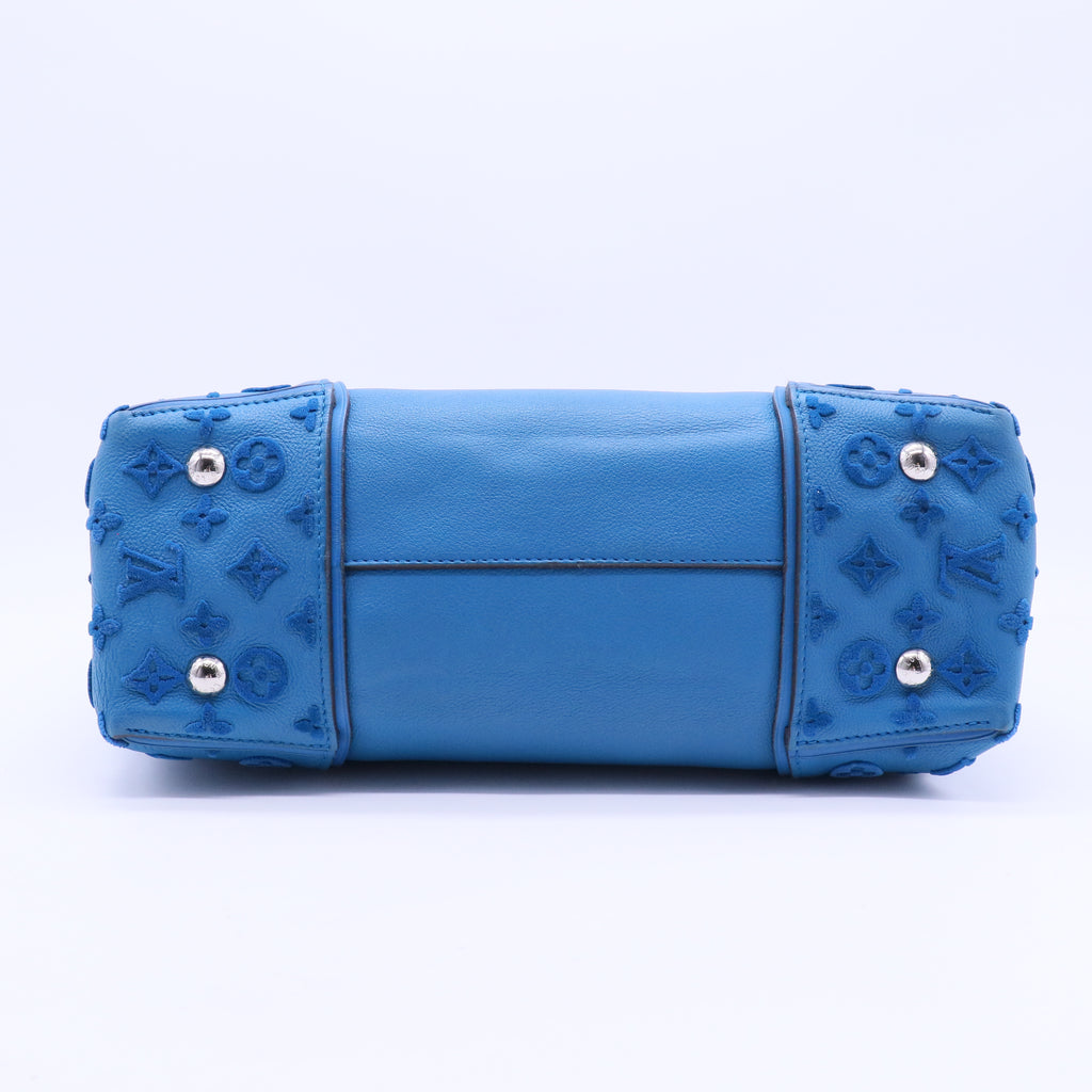 Tote W PM Monogram Velours Blue Lagoon B20012
