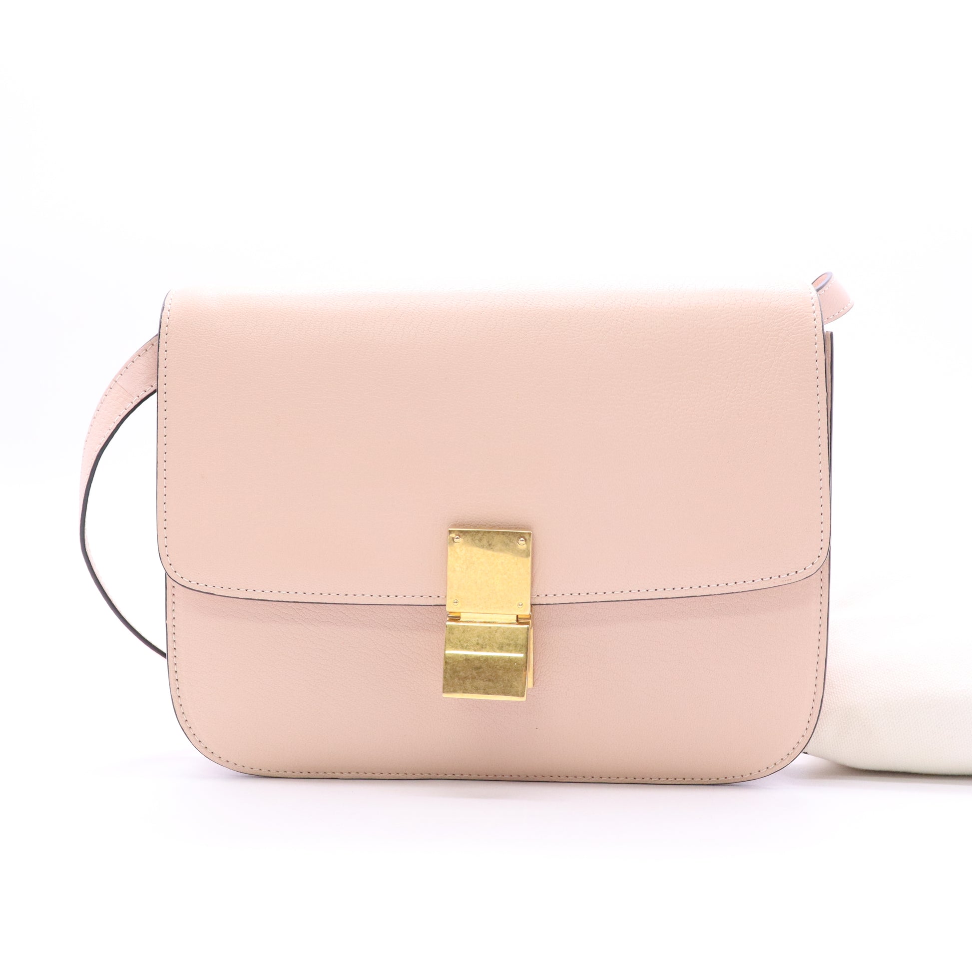 Classic Box Bag Smooth Leather Medium Twins LDJ3556