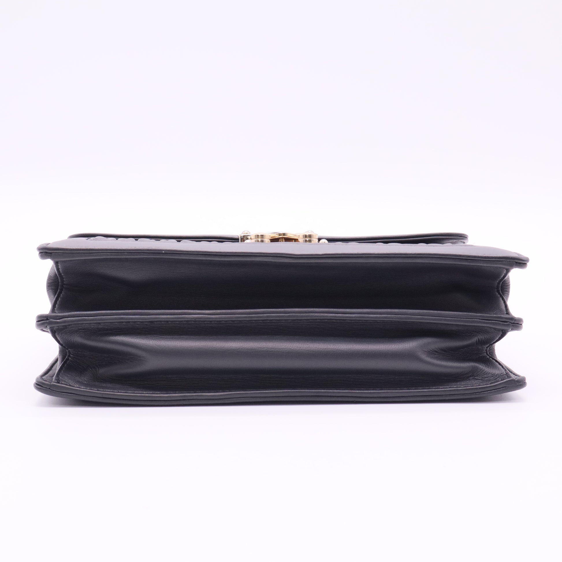 Miu Miu Confidential matelassé nappa balck leather bag twins