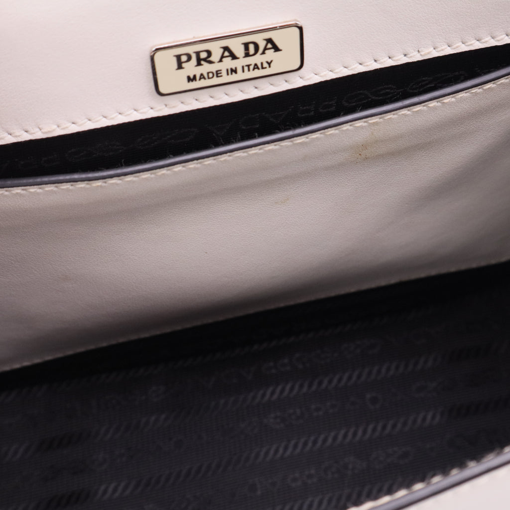 Prada City Folk Cahier Calfskin Studded Crossbody Bag twins