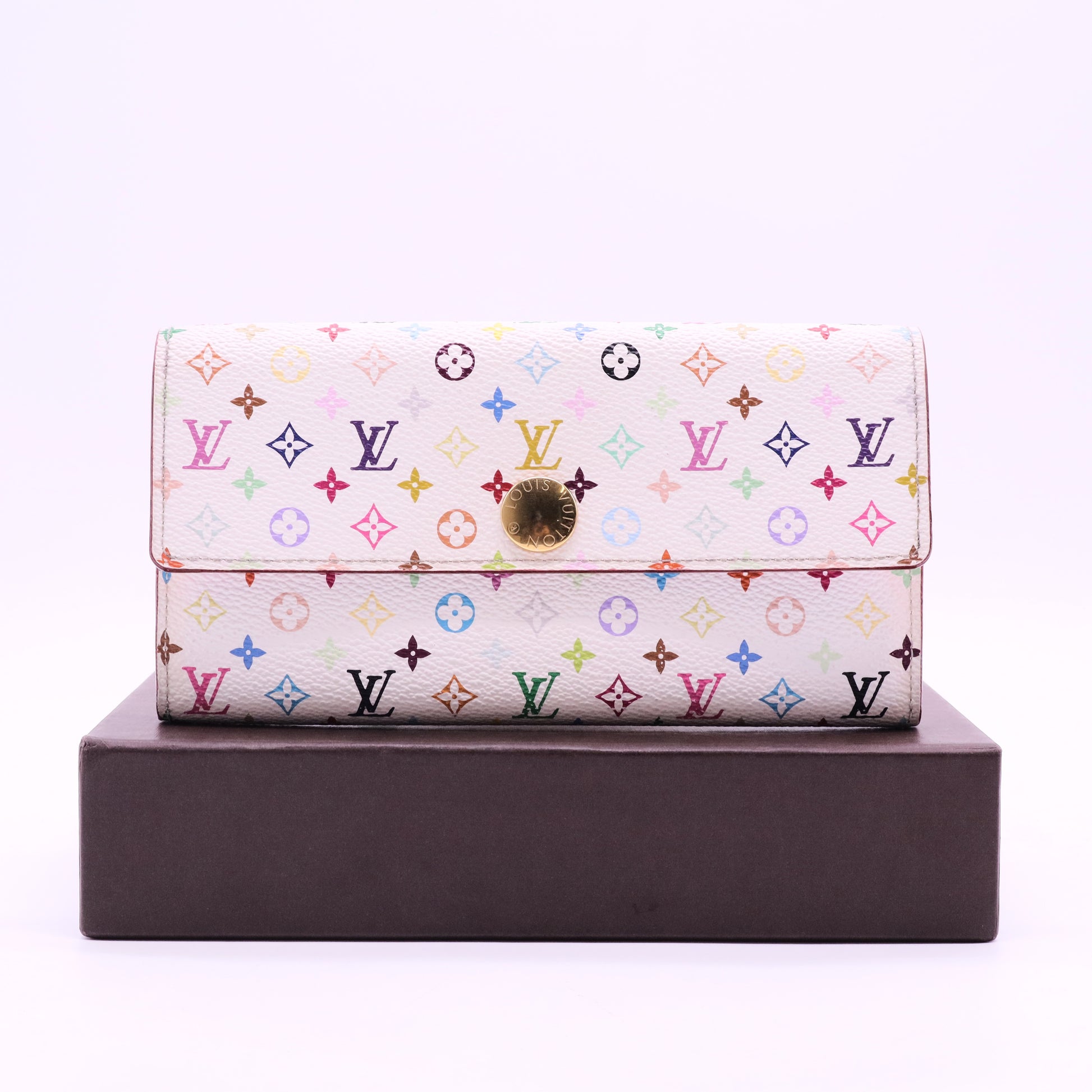 Monogram Multicolor Sarah Wallet White Grenade