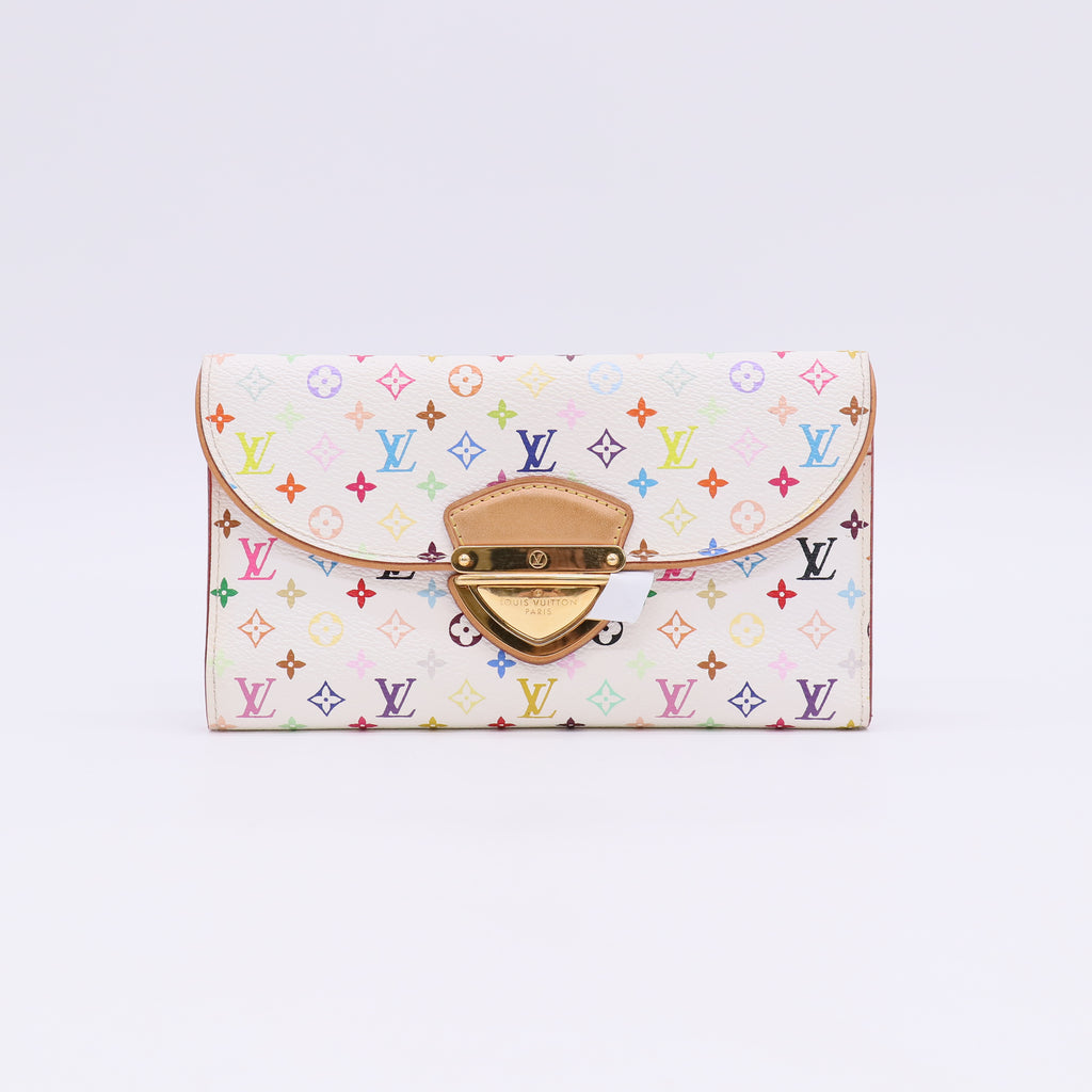 Louis Vuitton White Monogram Multicolore Eugenie Wallet W23047