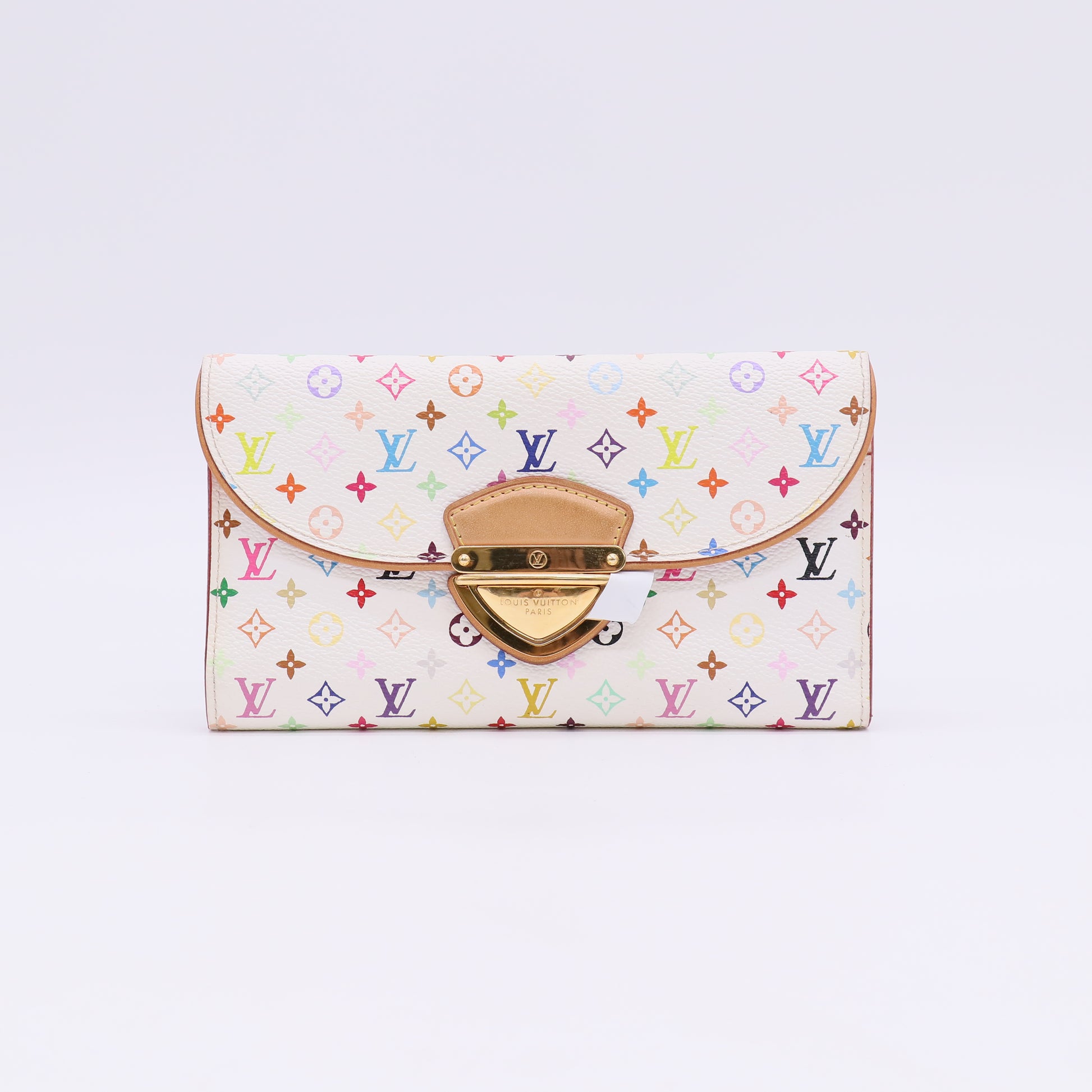Louis Vuitton White Monogram Multicolore Eugenie Wallet W23047