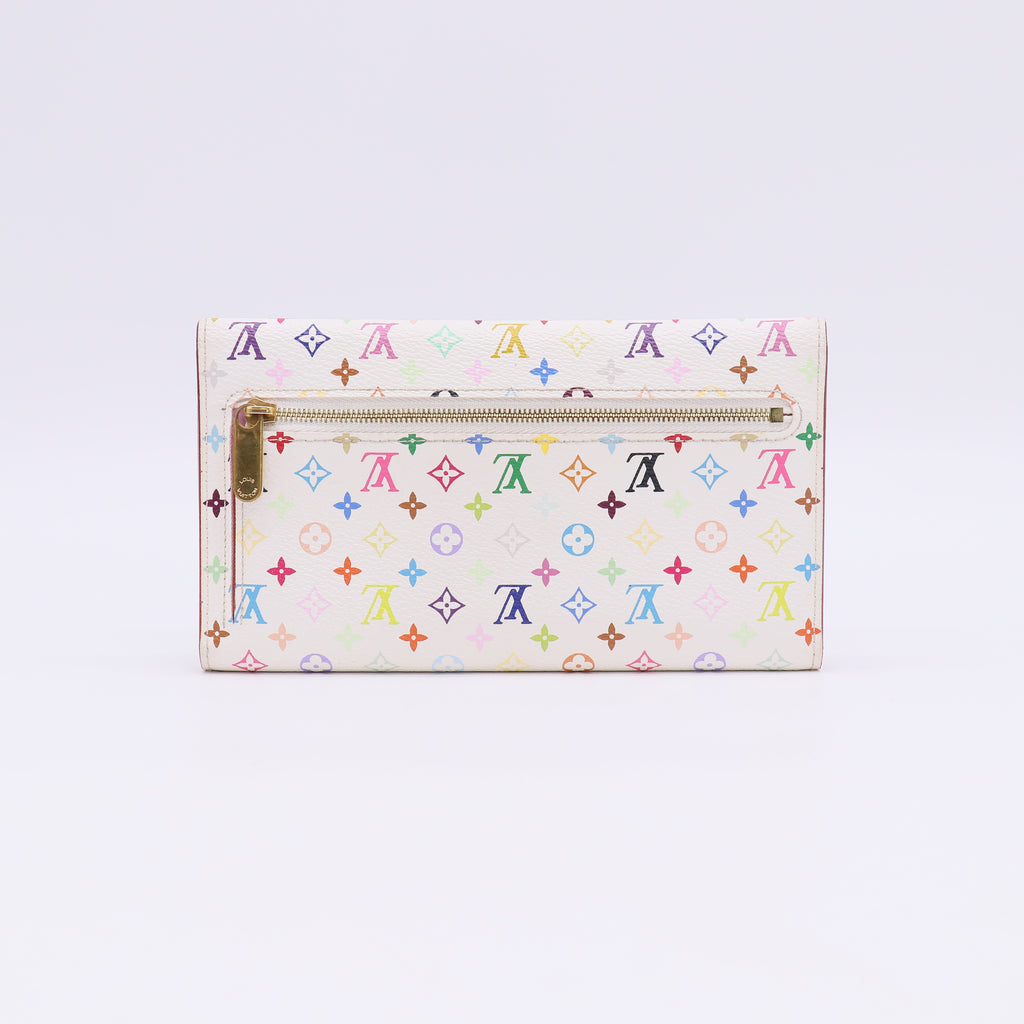 Louis Vuitton White Monogram Multicolore Eugenie Wallet W23047