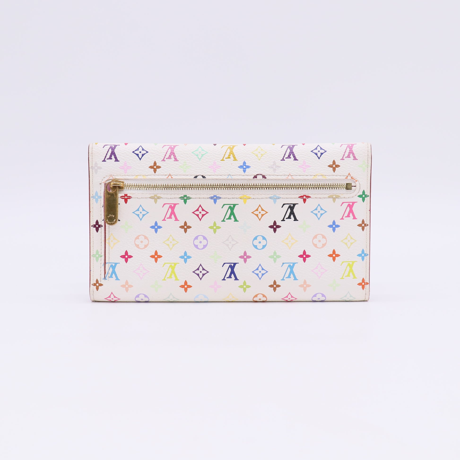 Louis Vuitton White Monogram Multicolore Eugenie Wallet W23047
