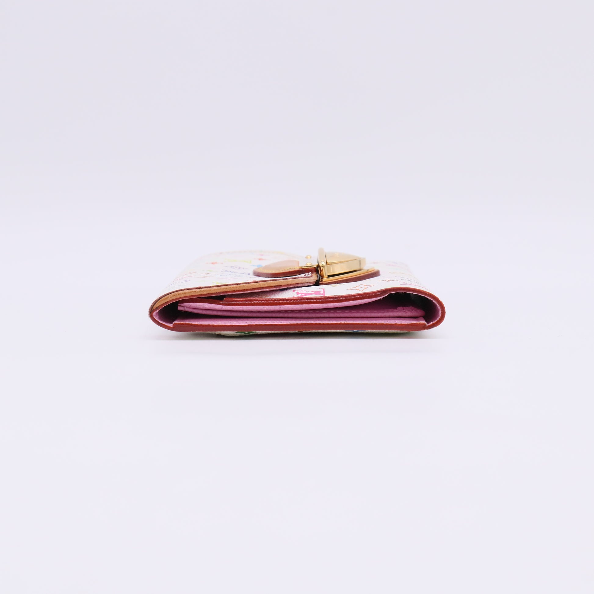 Louis Vuitton White Monogram Multicolore Eugenie Wallet W23047