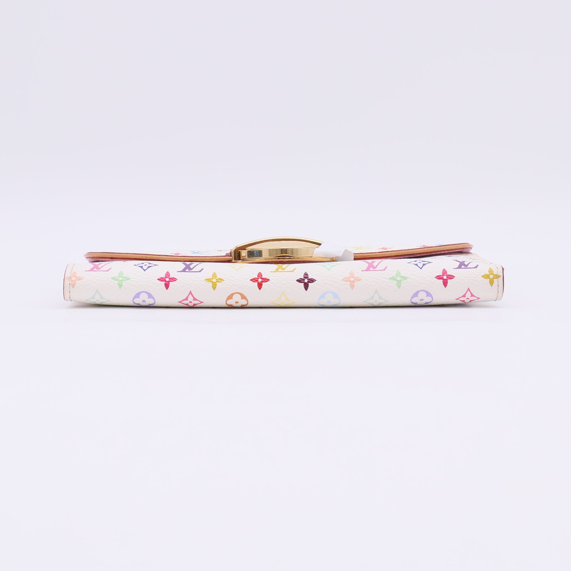 Louis Vuitton White Monogram Multicolore Eugenie Wallet W23047