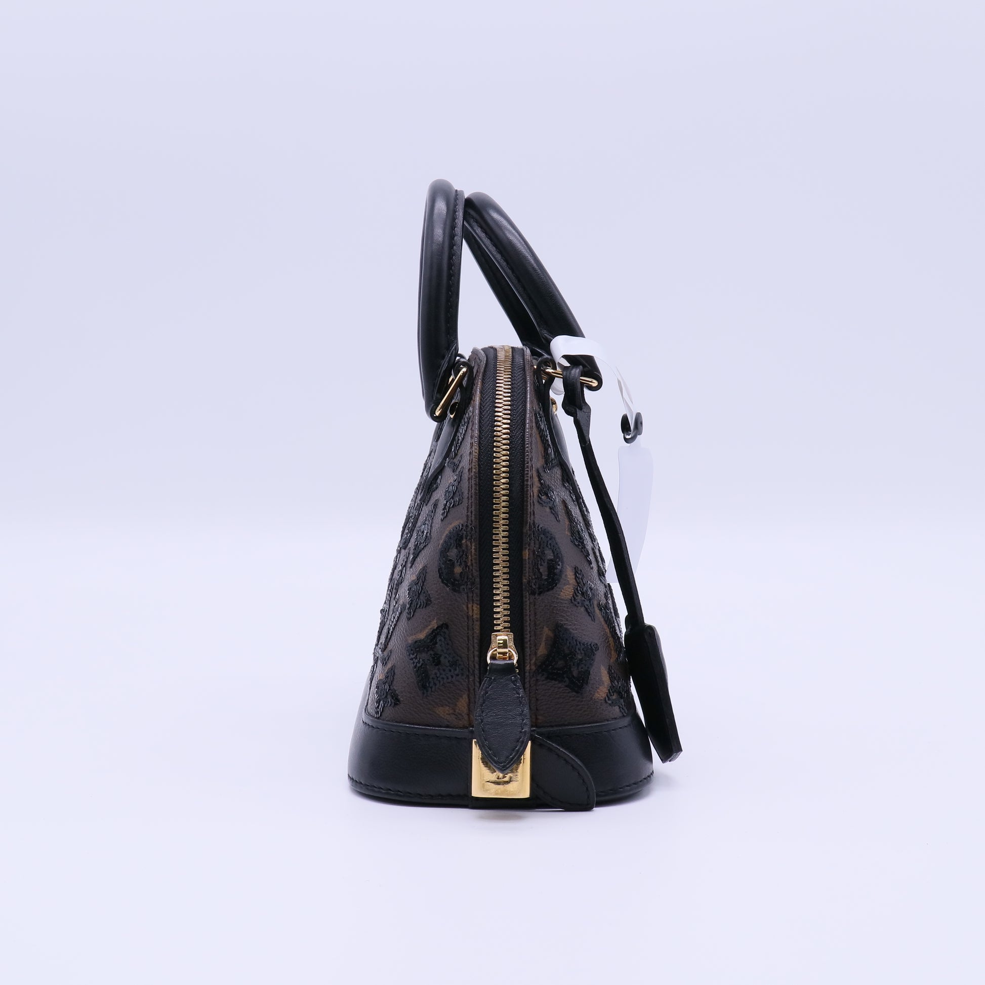 Louis Vuitton Limited Edition Black Monogram Eclipse Alma BB Bag twins B22192