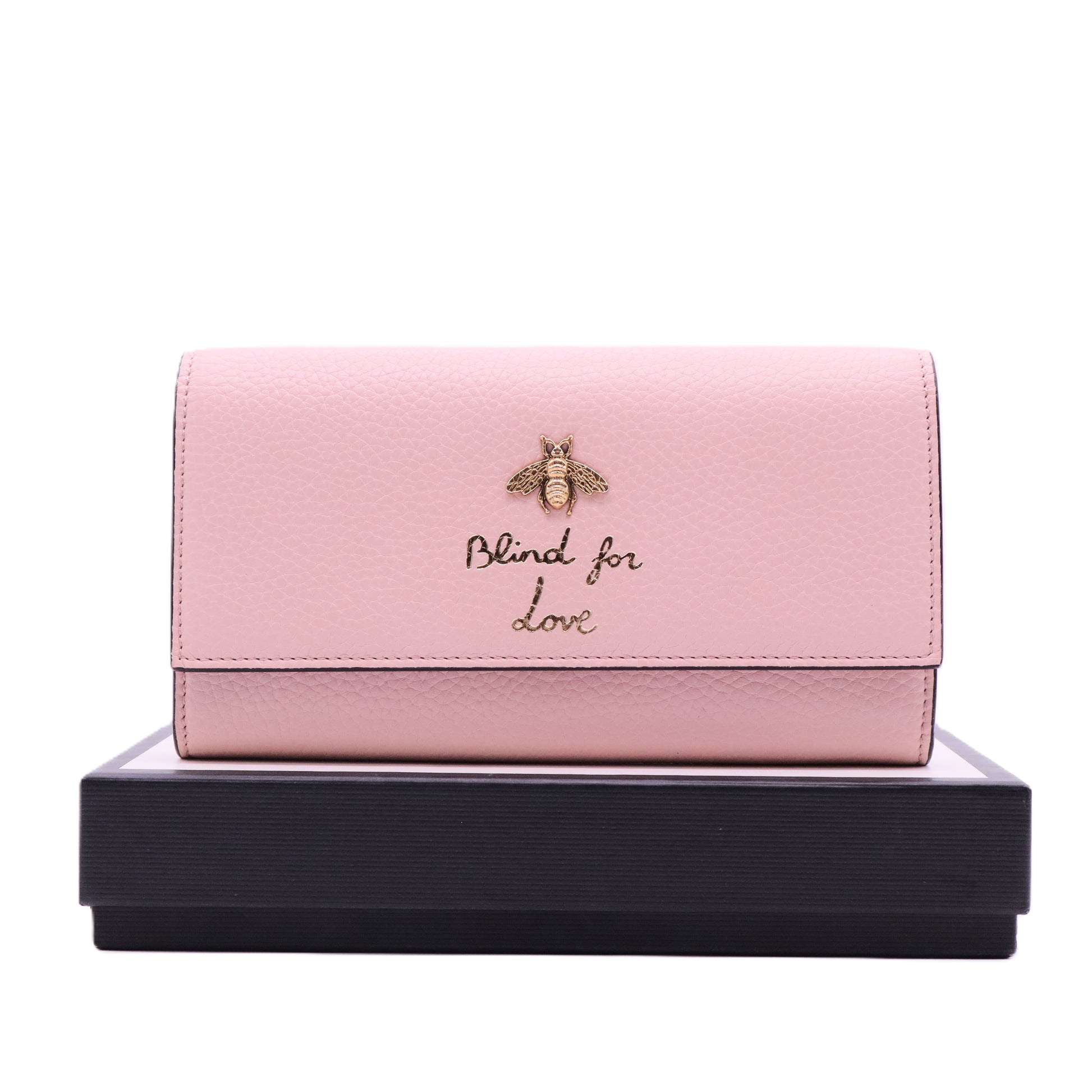 Animalier Queen Bee Blind For Love Pink Leather Continental