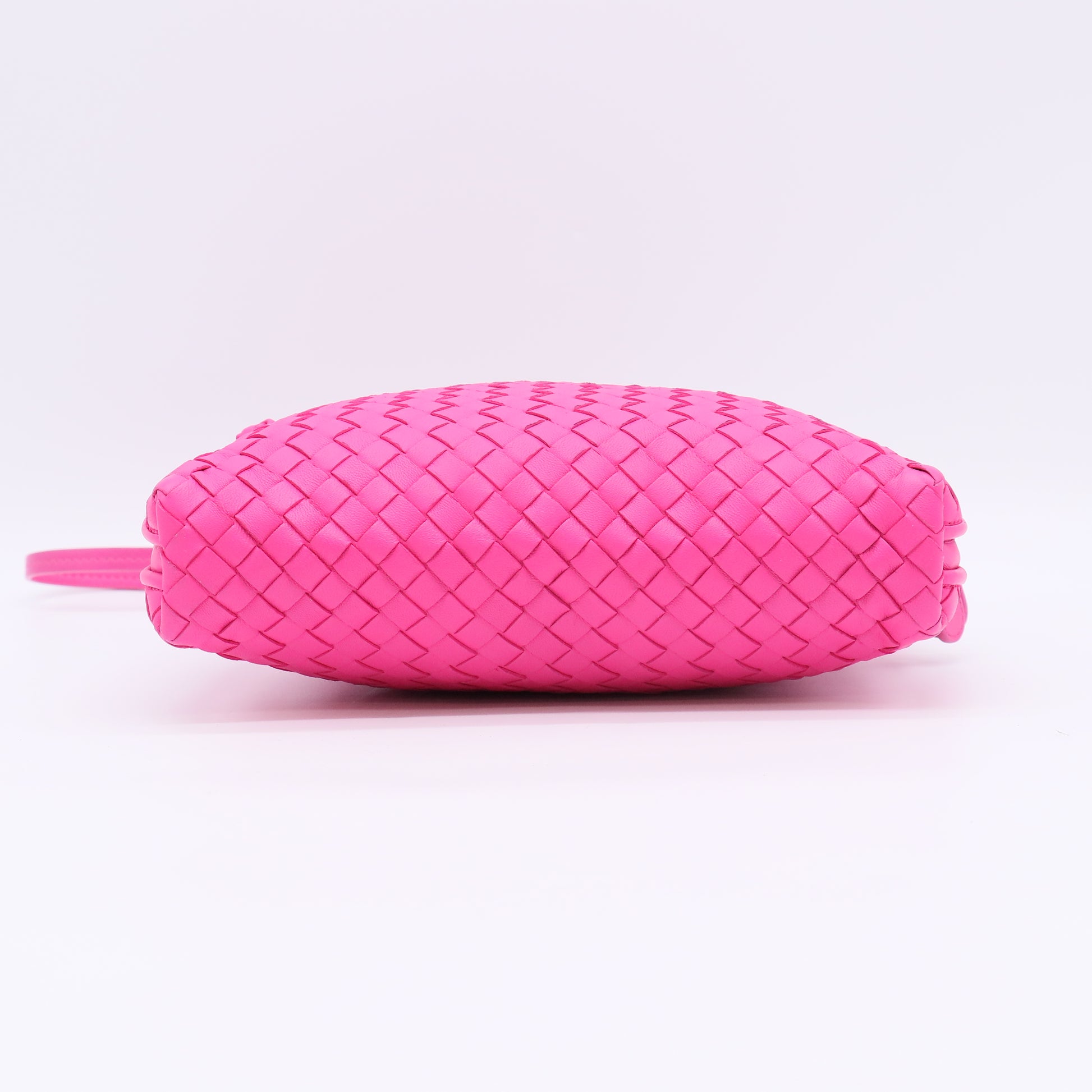 Bottega Veneta Nappa Intrecciato Small Nodini Bag in Shocking Pink B23213