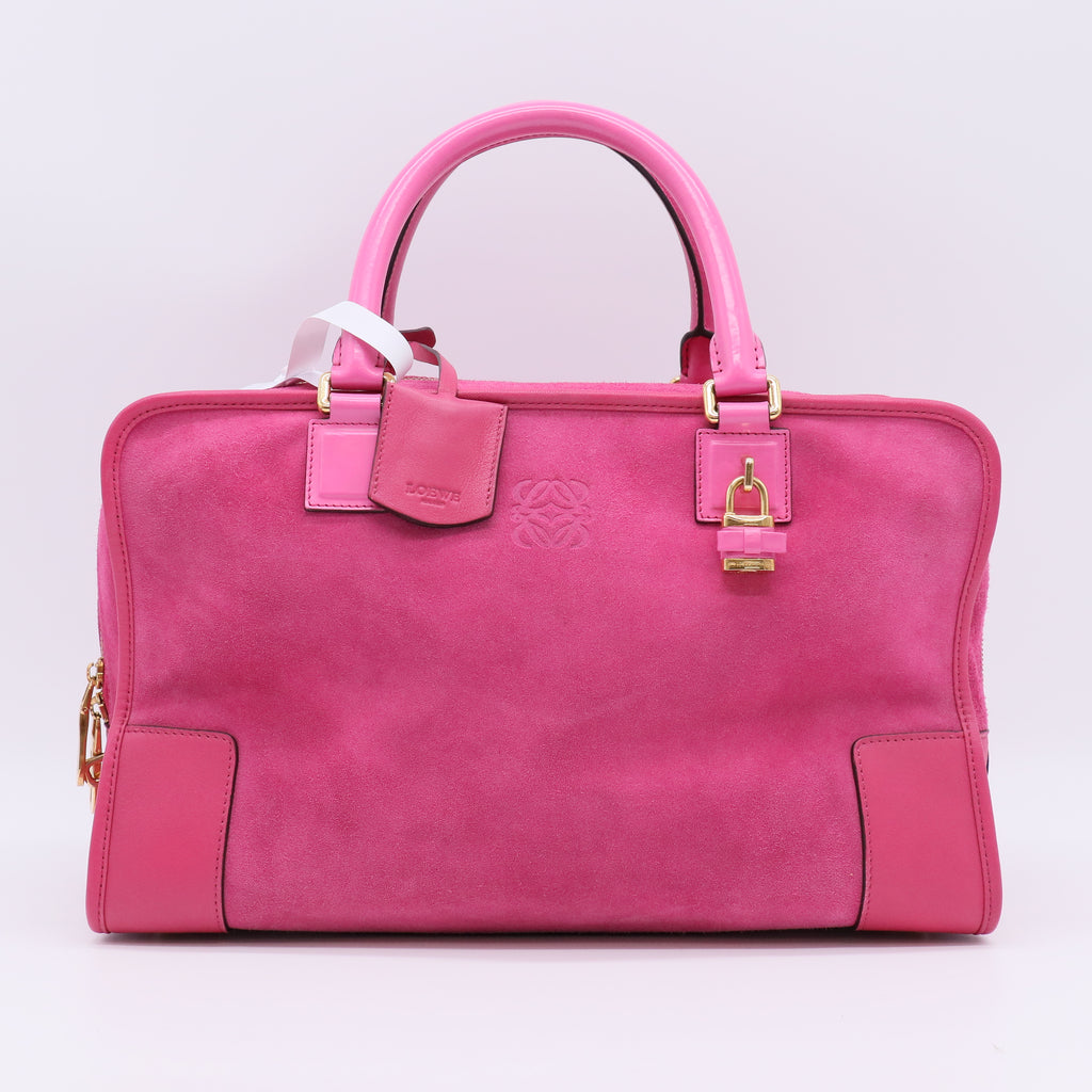 Burgundy Suede Amazona Handbag B23167