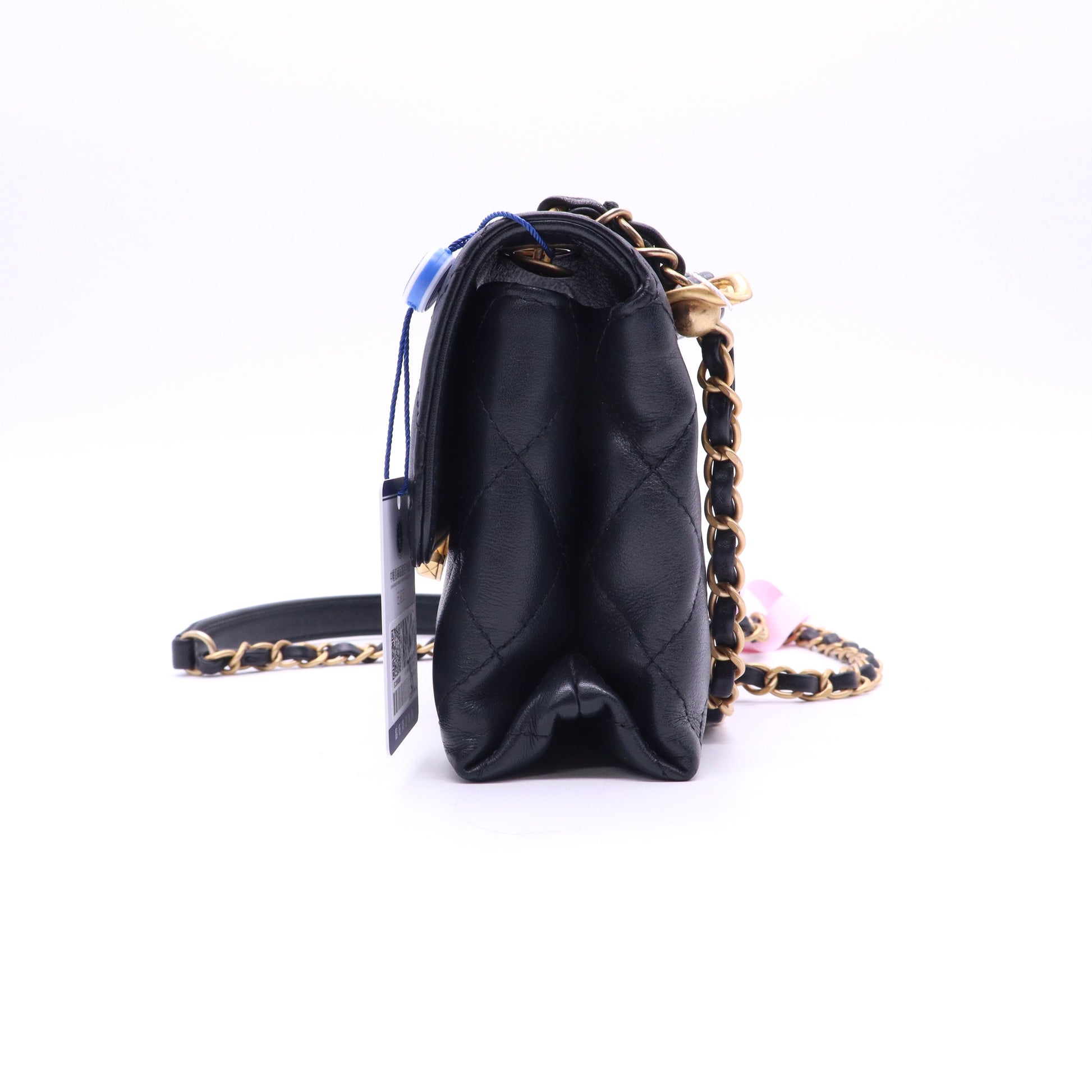 Calfskin  Flap Bag Black Twins LDJ3557