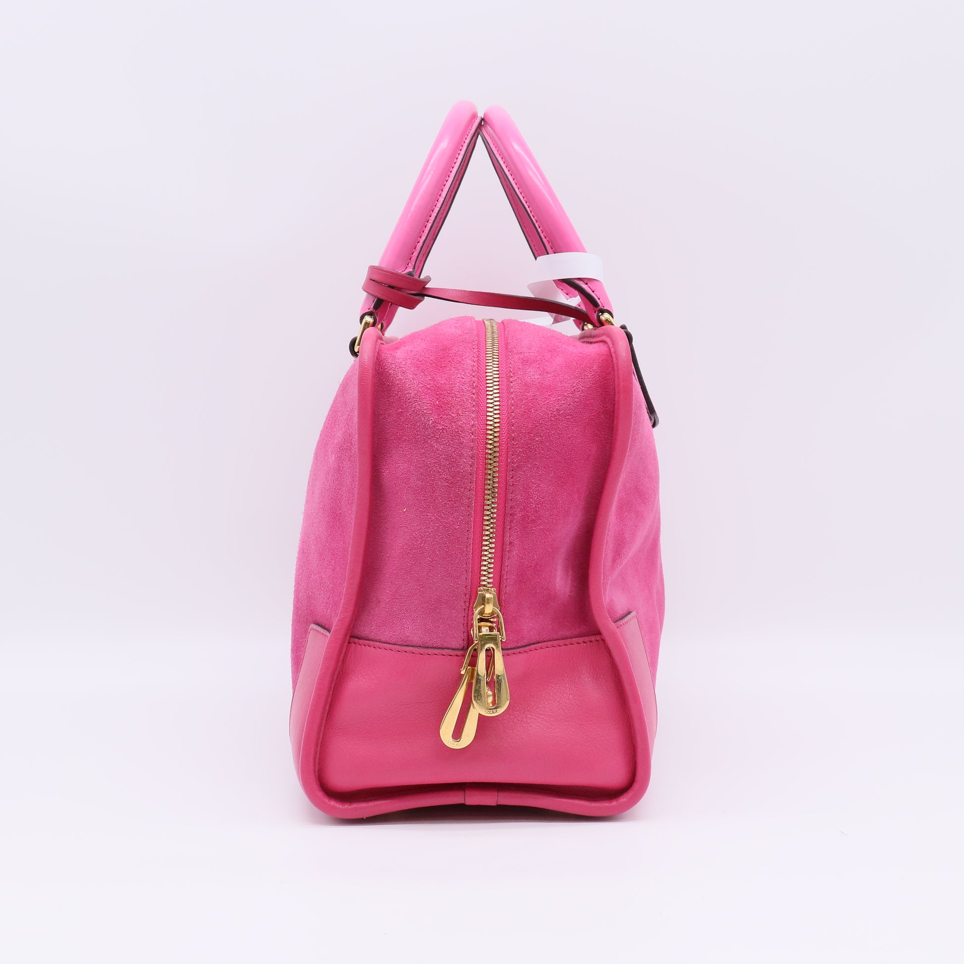 Burgundy Suede Amazona Handbag B23167