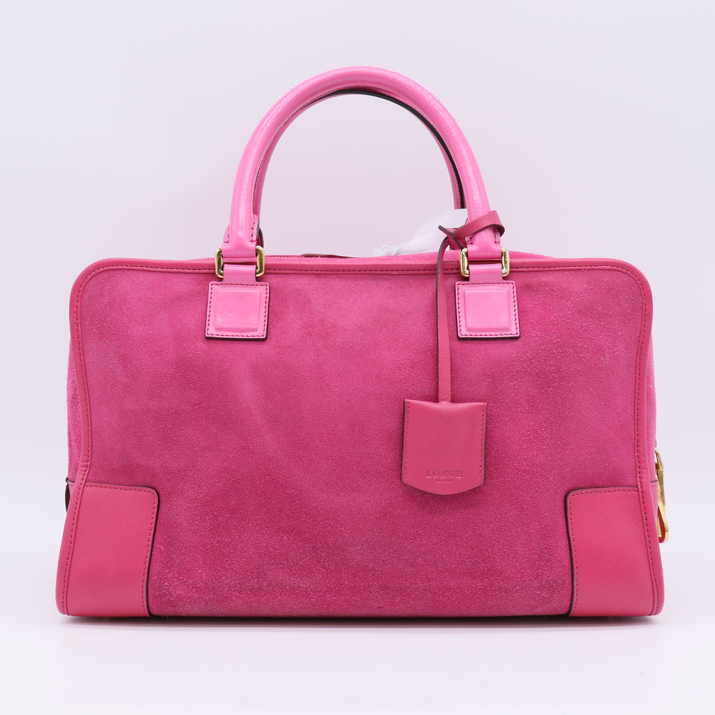 Burgundy Suede Amazona Handbag B23167