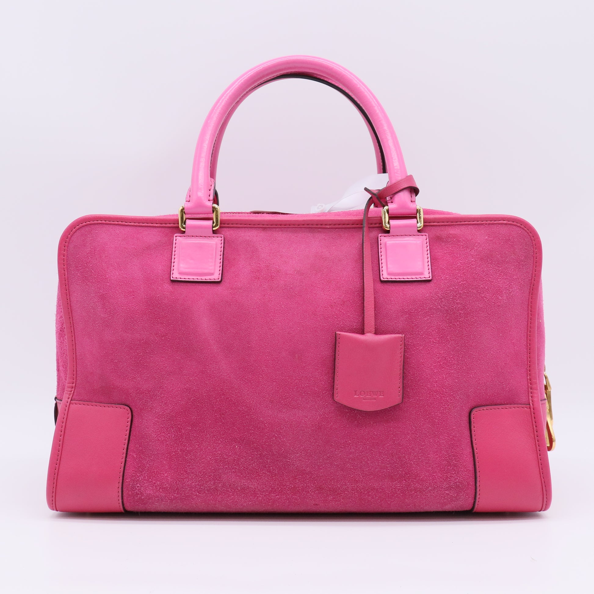 Burgundy Suede Amazona Handbag B23167