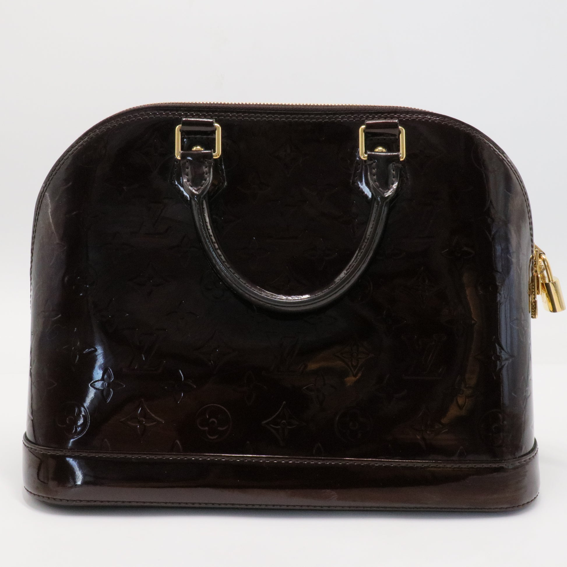 Alma Handbag Monogram Vernis PM