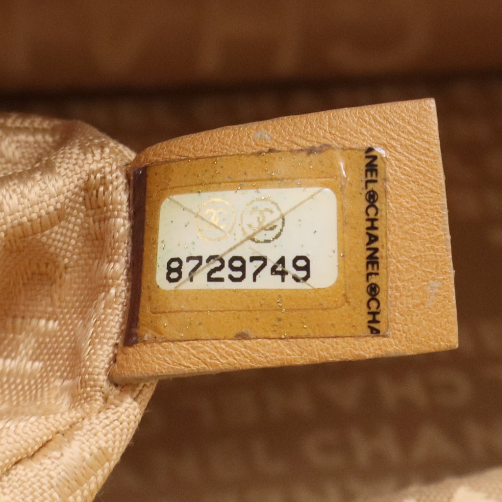 Beige Square Quilt Bowler Bag twins
