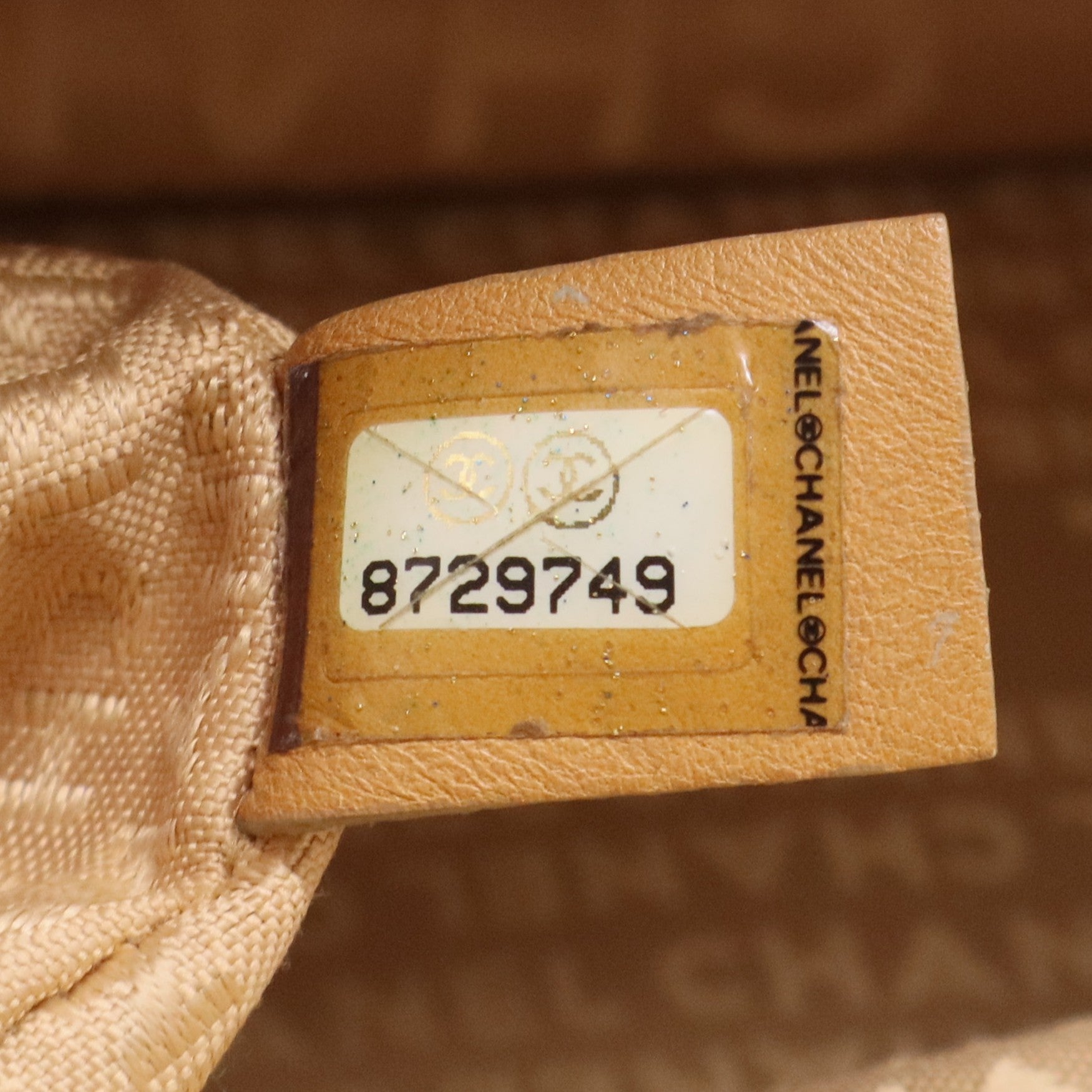 Beige Square Quilt Bowler Bag twins
