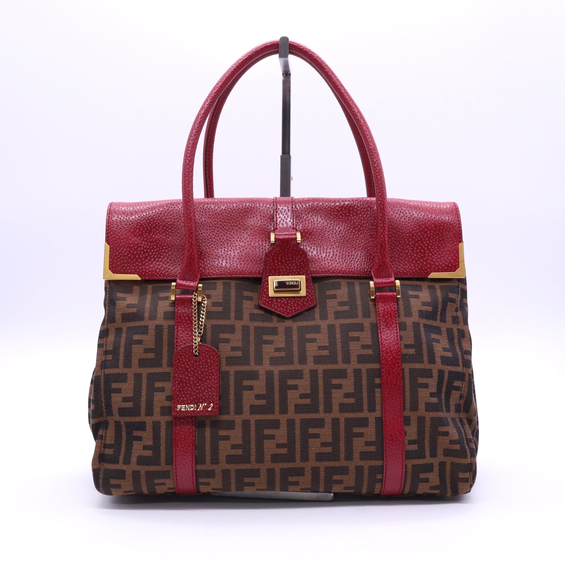 Zucca Canvas and Selleria Leather Large Linda Satchel Twins B20909