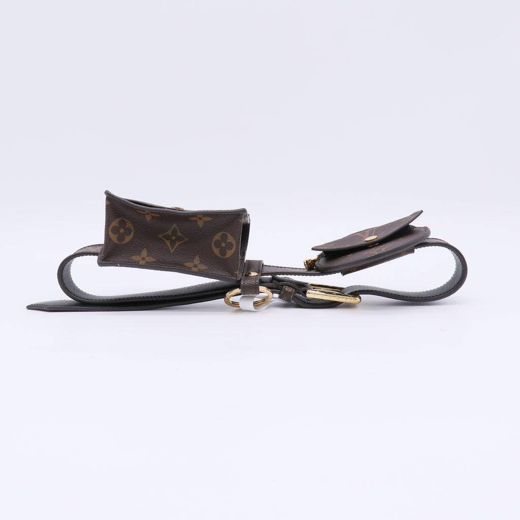 Louis Vuitton Monogram Canvas Daily Multi Pocket 30mm Belt Size 80/32 W22475 twins