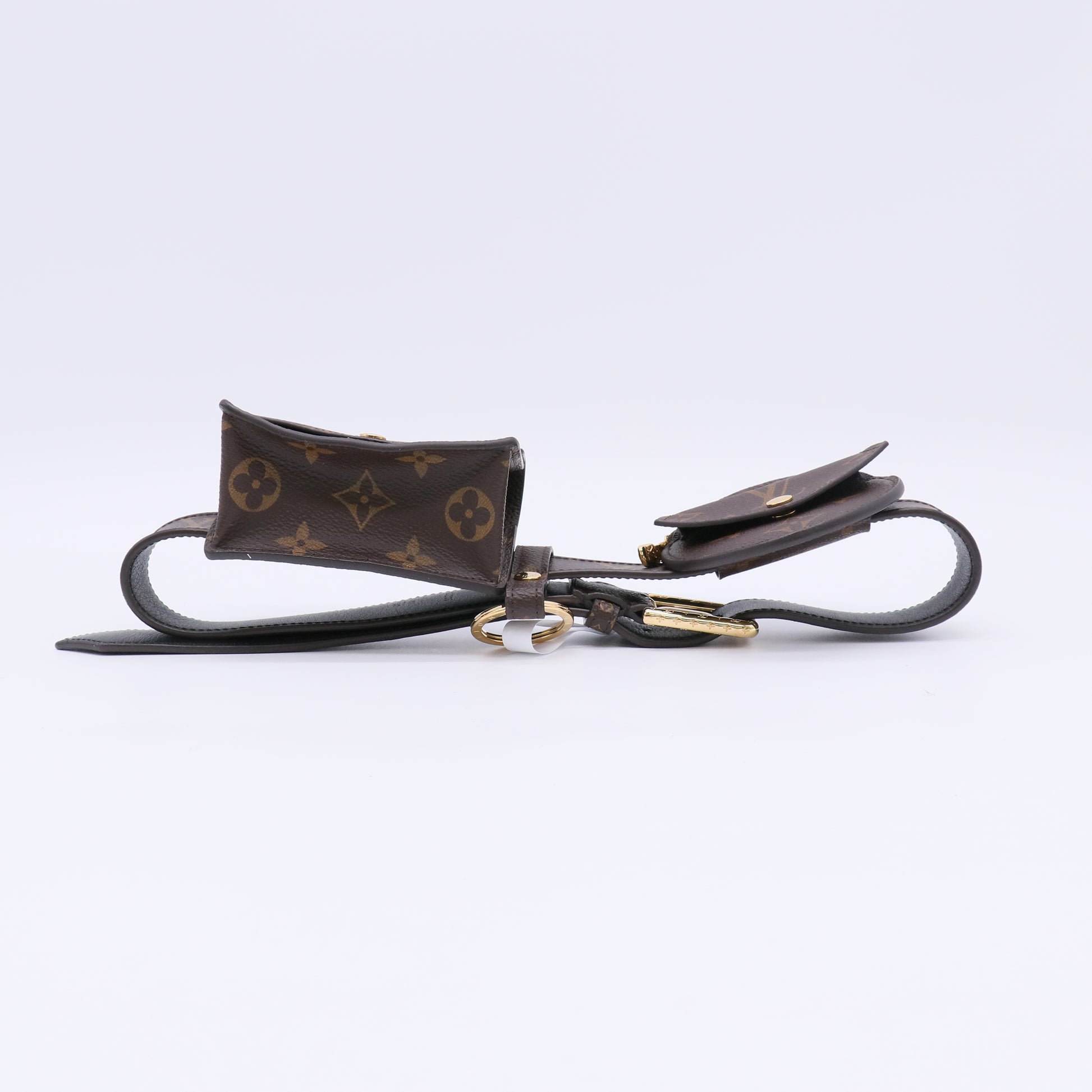 Louis Vuitton Monogram Canvas Daily Multi Pocket 30mm Belt Size 80/32 W22475 twins