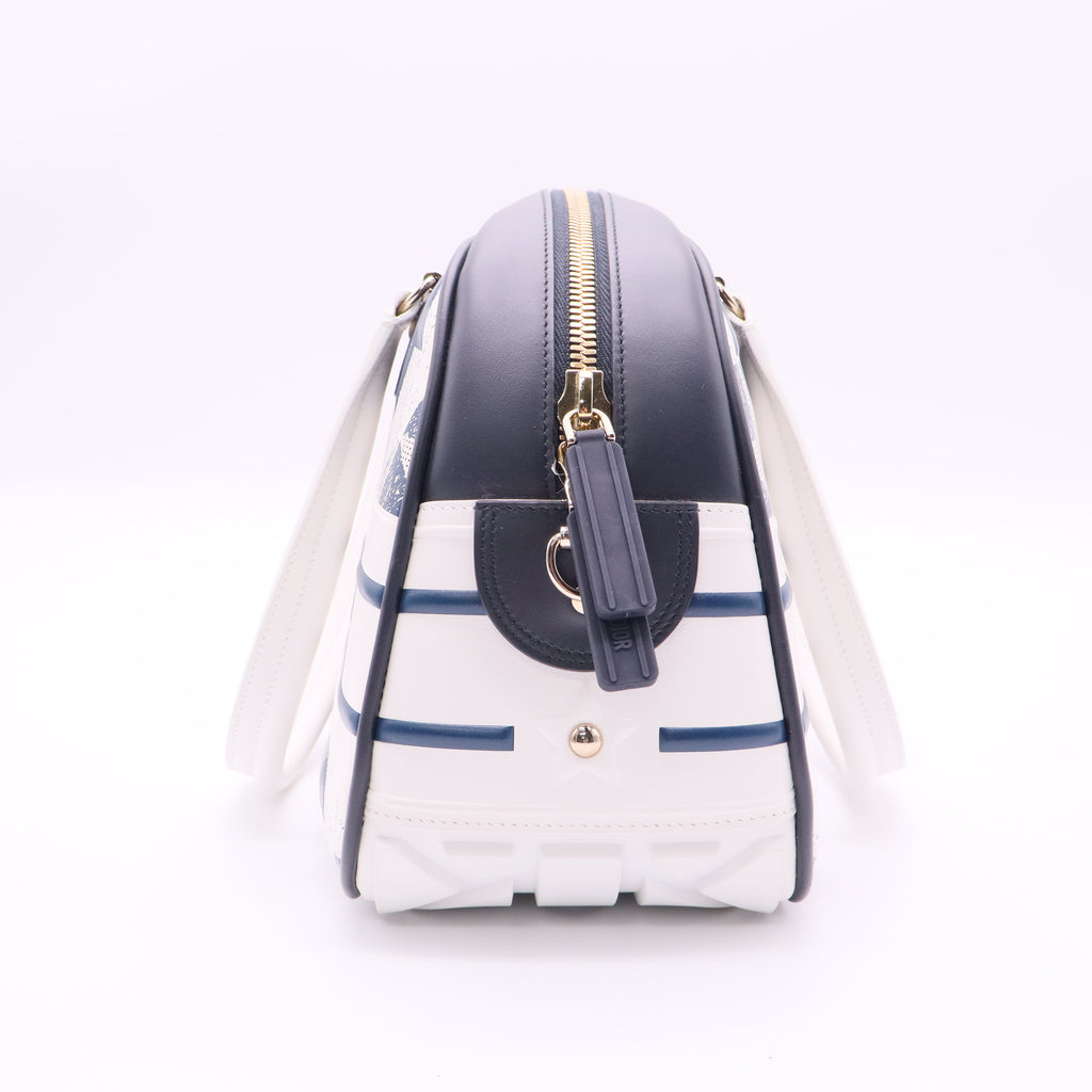 Vibe Zip Bowling Bag Printed Star Embossed Leather Medium TWINS